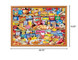 MasterPieces - 1000 Piece Jigsaw Puzzle, Kids Favorite Foods, Fun for Adults, Family, Kids, Non-Glare Finish, 19.25" x 26.75" Masterpieces