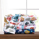 Poppy & Fritz Kids, Full Sheet Set, Stain Resistant Kids Bedding, Soft & Cozy Toddler Bedding Set (Trucks Grey, Full) Poppy & Fritz