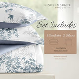 Linen Market Reversible King Size Comforter Set (3 Piece) - Bring Luxury Home with Our Soft and Lightweight Down Alternative Comforter King Set - This Includes Your King Comforter and 2 Pillow Shams Linen Market