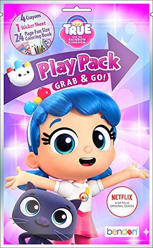 True and The Rainbow Kingdom Coloring Book Set - Imagine Ink Book and Play Pack (Party Pack) Bendon