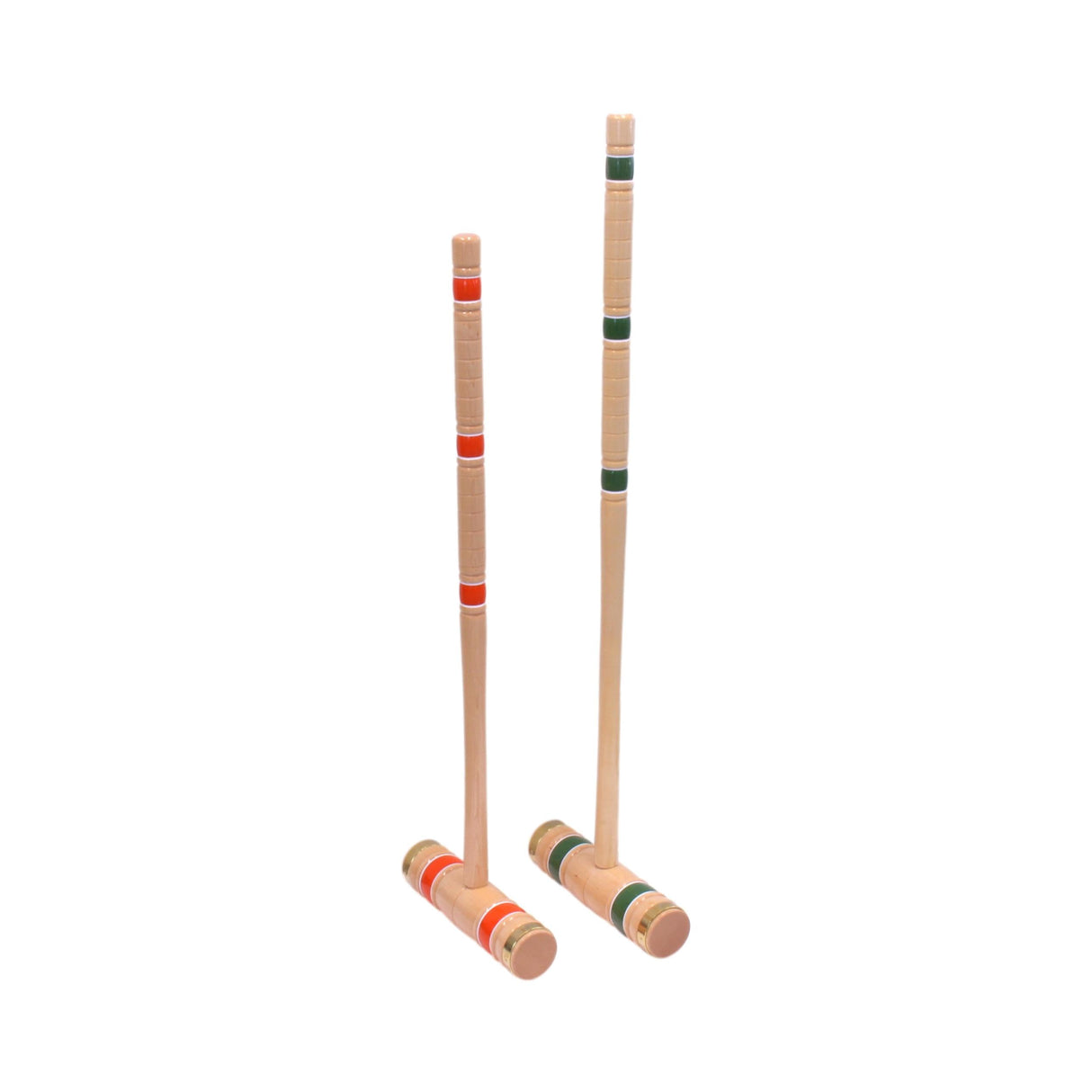 AmishToyBox.com Deluxe Croquet Game Set - 8 Player - with Wooden Stand (Four 28" Handles/Four 32" Handles) AmishToyBox.com
