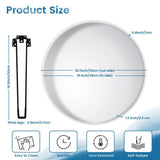 Large Resin Tray Molds, MYKASEN 19 Inch Round Epoxy Resin Table Mold with 3Pcs Table Legs, Thick Silicone Tray Molds for Charcuterie Board River Table Resin Casting DIY Art Home Decor MYKASEN