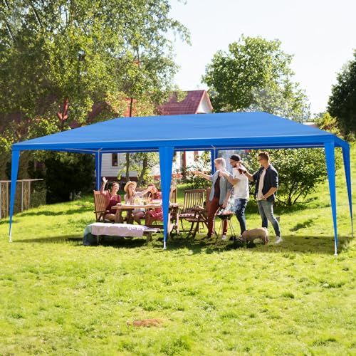 Outvita Outdoor Party Tent, Patio Canopy Tent Gazebo with Removable Sidewalls Instant Event Tent for Cater Events Wedding Birthday Pavilion Beach BBQ(10'x20') Outvita