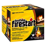duraflame Firestart Indoor/Outdoor Firelighters, 12 pack , Yellow Duraflame