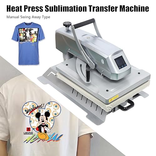 Auto Heat Press Machine, 16 ‘x20’ Clamshell Heat Press with Digital Control Panel, 1600W Digital Sublimation Printer for T-Shirts, Puzzles, Mouse Pads, Pillows njxbrek