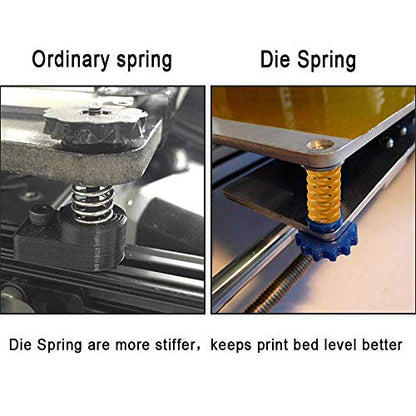 Aokin 3D Printer Bed Springs, 8mm OD 20mm Length Compression Mould Die Springs Light Load for Creality Ender 3, Ender 3 Pro, Ender 3 V2, Ender 3S 3D Printer, 6 Pcs - WoodArtSupply