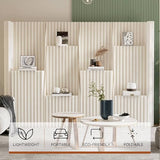 Paper Bookshelf Room Divider Portable Room Dividers and Folding Privacy Screens Displays for Room Separation for Room Separation Dorm Office Studio Exhibition Store 5.91ft H * 13.13ft L * 1.41ft W YTMPGM