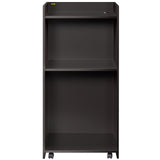 VEVOR Wood Podium, 23.6" x 47.2", Lecterns and Podiums with 4 Rolling Wheels, Flat Surface, Baffle Plate & Shelf, Easy Assembly Ebony Lecterns for Church, Office, School, Home Black VEVOR