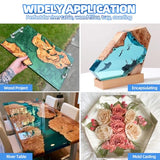 Shabebe Deep Pour Epoxy Resin 1.5 Gallon [2024 Upgrade], Up to 6" Pour Depths Epoxy Resin, Bubble Free & Super-Gloss Flow Casting Resin, UV Resistant Epoxy for Wood Table, River Table, Countertops Shabebe