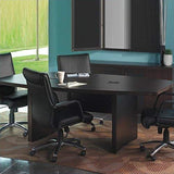Safco Aberdeen 12 ft Conference Table, Contemporary Laminate, for Modern Business and Meeting Rooms, Mocha Safco
