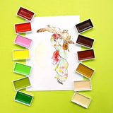Kuretake GANSAI TAMBI Watercolor Paint Set 36 Colors, Professional-quality art supplies for artists adult painting sketching, Non-Toxic, Made in Japan Kuretake