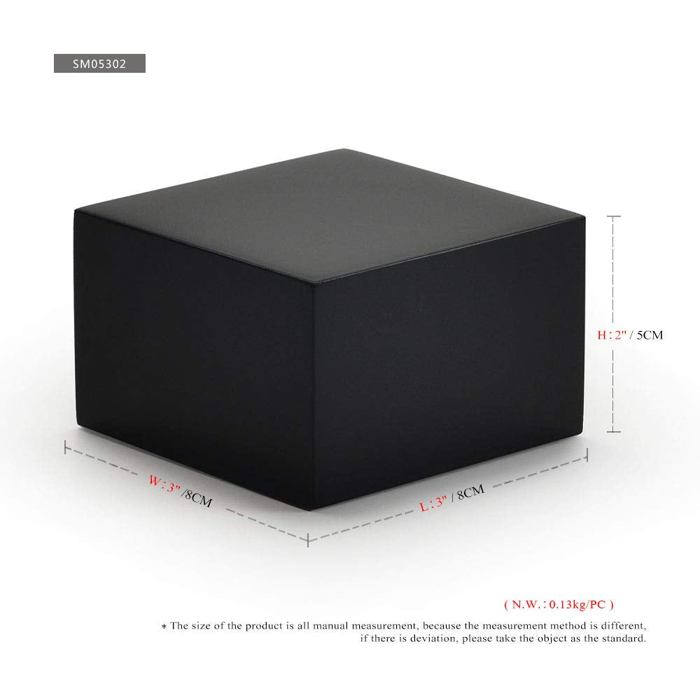 Oirlv Solid Wood Minimalism Style Jewelry Display Stand Showcase Jewelry Organizer Black Square Holder (SM05302) Oirlv