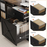 63" Farmhouse Electric Standing Desk Adjustable Height Sit Stand Corner Stand Desks, L Shaped Standing Computer Desk with Power Outlets & Storage Drawers & Sliding Door for Home Office, Black St.Mandyu