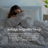 ROYALE LINENS Reversible Comforter - Twin Size Duvet Insert - All Season Soft Quilted Comforters with 8 Corner Tabs - Down Alternative Bedding Comforter - Duvet Insert (Navy/Silver, Twin 64"x84") ROYALE LINENS