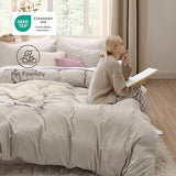Bedsure Duvet Cover King Size - 3 Pieces Prewashed Cotton-Like Extra Soft Bedding Set, Includes 1 Duvet Cover 104x90 Inches with Zipper Closure & 2 Pillow Shams, Linen, Comforter Not Included Bedsure