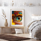 TZTTZT Diamond Art Kits for Adults - Eye Blossoms Floral Kaleidoscope Diamond Painting Kits for Adults Beginner, 12x16 in Frameless Diamond Painting Kit for Home Wall Decor TZTTZT