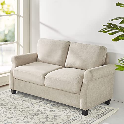 ZINUS Josh Loveseat Sofa, Easy, Tool-Free Assembly, Beige Zinus