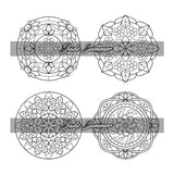 100 Mini Mandalas: A Mandala Coloring Book for Adults and Kids with Easy, Cute, and Tiny Designs for Stress Relief and Relaxation WoodArtSupply
