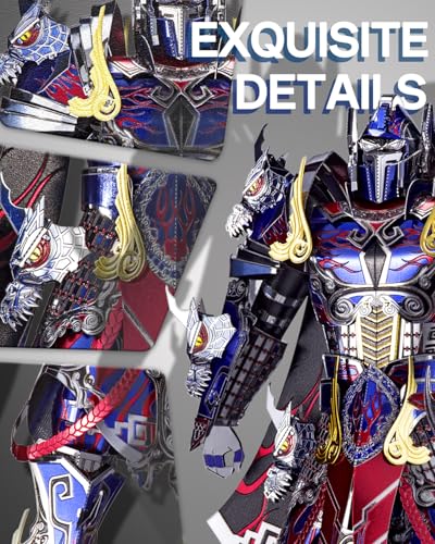 Piececool 3D Metal Puzzles Mecha Model Kits-The Titan Figure Model Building Blocks Kits for Adults, DIY Brain Teaser 3D Puzzle for Men Teen Students Hobbies Fidget Gifts -157 Pcs