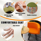 Coffee Table and Chair Set,Office Table and Chair Set, Round Conference Table, Reception Negotiation Table Set with 4 Chairs for Lounge, Living Room, Kitchen OOIKVCC