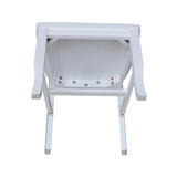 International Concepts 20P Double X Back Dining Chair, Beach White IC International Concepts