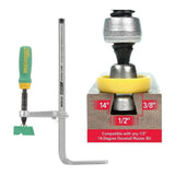 MICROJIG Matchfit DVC-850AP 2-In1, Track And In-Line Dovetail Clamp, 2-Pack, Green MICRO JIG