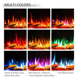 LegendFlame 35" W Smart Build in Electric Fireplace Insert, 1-2-3 Sided View, Heater 750W/1500W, Multi Colors of Flame & Fuel Bed, Alexa Enabled Legend Flame