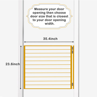 Cafe Door Swinging Door Pine Wood Saloon Door Includes Hinges for Kitchen Shop Entrance Partition Pub, Painted Finished (35.3x23.6in)