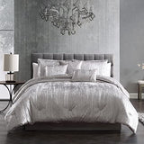 Riverbrook Home Turin Comforter Set, Queen, Silver, 7-Piece Set Riverbrook Home