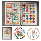 2026 New Embroidery Book Kit Embroidery Book Including a Complete Toolkit and Instructional Tutorial Embroidery Kit for Beginners and DIY Craft Lovers (1 Piece Set)