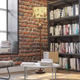 Scenekoy Rustic Farmhouse Antlers Floor Lamp with Nightlight Brown Finish Round Shade Lamps for Living Room Bedroom Office Study House Scenekoy