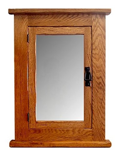 Solid Oak Mission Recessed Medicine Cabinet/Solid Wood & Handmade - WoodArtSupply