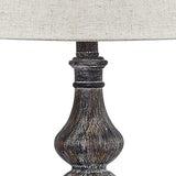 Signature Design by Ashley Mair Rustic Farmhouse Poly Table Lamp 2 Count, Gray Signature Design by Ashley