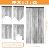 4 Pieces Glitter String Curtains Doorway Beads Curtains, 39 x 79 Inch Hanging Fringe Hippie Room Divider Door String Curtain Boho Doors Tassel for Doorways, Windows, Closet, Privacy Decor (Black) VavoStocks