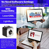SCULPFUN Laser Rotary Roller, Rotation Auxiliary Kit for Laser Engraver, 360° Auto Rotating Roller for Engraving Cylindrical Objects, Shape Like Bottle Can Pen Cups Lipstick, with 4 Raise Feet SCULPFUN