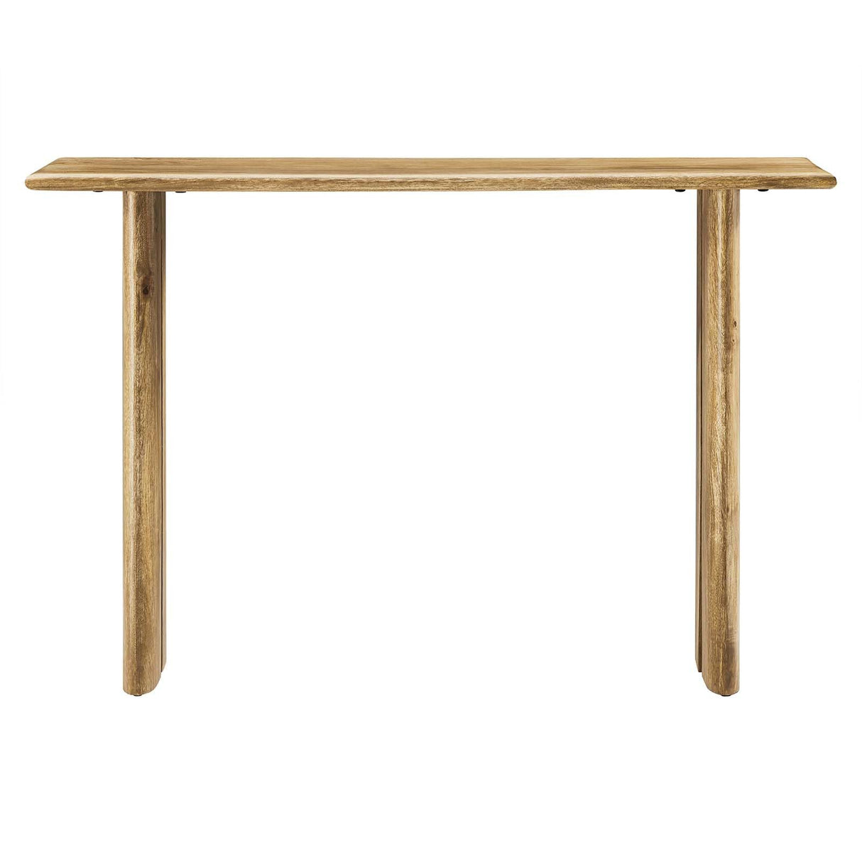 Modway Amistad 46" Solid Wood Modern Farmhouse Console Table in Oak Modway