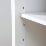 HOMCOM 27" Rolling Kitchen Island Cart with Drawer and Glass Door Cabinet, Kitchen Trolley with Adjustable Shelf and Towel Rack, White HOMCOM