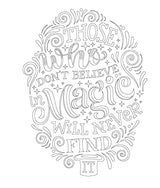Color & Frame - Totally Magical (Coloring Book) WoodArtSupply