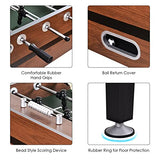 GYMAX Foosball Table, 54” Full Sized Soccer Game Table with 2 Footballs, Game Tables for Game Room Adults Kids Family Night GYMAX