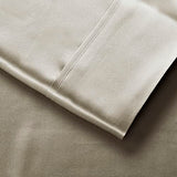 Lanest Housing Silk Satin Sheets, Queen Size Satin Bed Sheet Set with Deep Pockets, Cooling Soft and Hypoallergenic Satin Sheets Queen - Taupe Lanest Housing