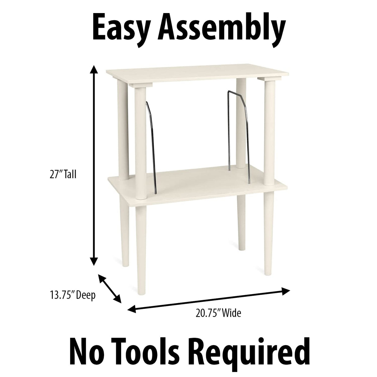 Victrola Innovative Technology Record Stand Turntable White (VA-30-WHT) Victrola
