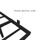 SAVOLIFE King Size Floating Bed Frame with LED Lighting - Modern Metal Platform, No Box Spring Required, Easy Assembly SAVOLIFE