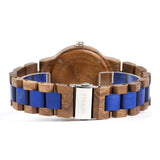 BEWELL Wood Watch,Analog Quartz Polygon Wooden Watches for Men Unique Gift BEWELL