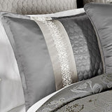 Riverbrook Home Elegant Collection Comforter Set, King, Kacee - Platinum, 12-Piece Set Riverbrook Home