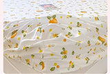 100% Cotton Fitted Sheet with Elastic Band +2pc Pillowcases Orange Fruit Print Double Queen Cal-King Size Mattress Cover for Girls Boys B99A (Queen (U.S. Standard)) Generic