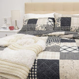 Donna Sharp Augusta Cotton Quilted Bedding Set - 3-Piece Queen Size Quilt Set - Includes 1 Quilt and 2 Pillow Shams - Machine Washable - Perfect for Rustic Decor Donna Sharp