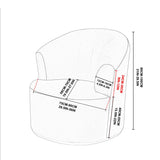 VIENLOVE Velvet Single Sofa Cover Swivel Barrel Chair Cover Modern Accent Chair Slipcovers Barrel Armchairs Sofa Cover Protector for Home Decor Living Room VIENLOVE