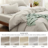 Bedsure Duvet Cover King Size with Fitted Sheet - 4 Pieces Prewashed Polyester Extra Soft Bedding Set, Includes 1 Duvet Cover 104''x90'' with Zipper Closure, 2 Pillow Shams, 1 Fitted Sheet, Linen Bedsure