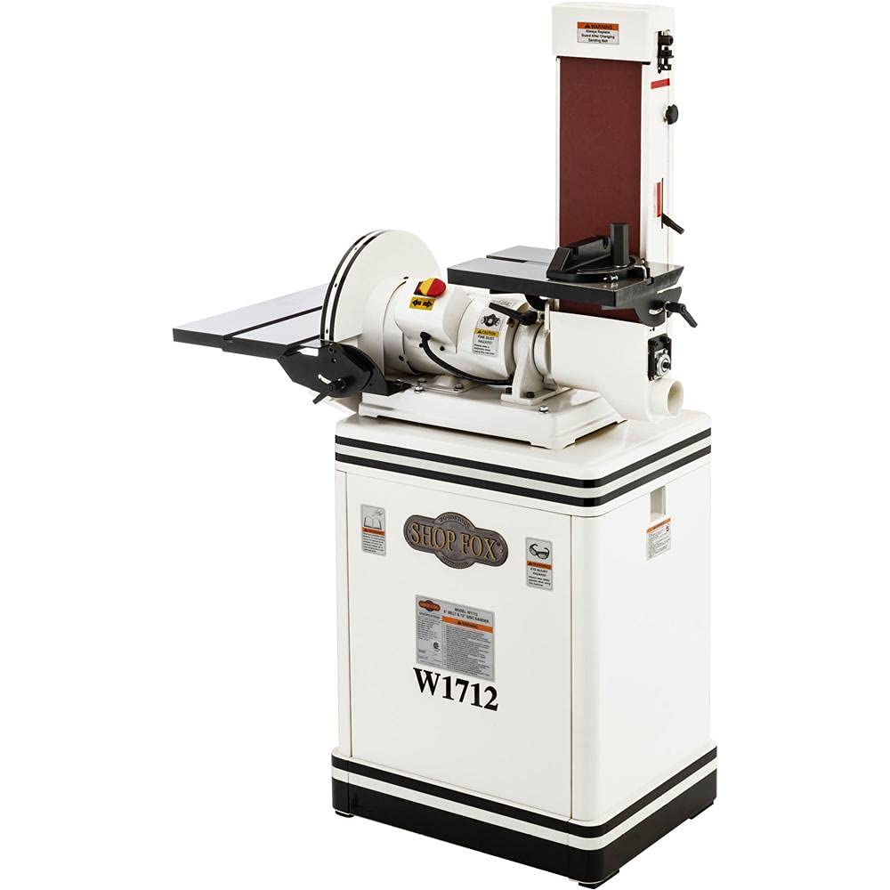 SHOP FOX W1712 1.5-Horsepower 6/12-Inch Combination Disc and Belt Sander - WoodArtSupply