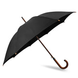 SoulRain 48" Arc Classic Wood Handle Umbrella Auto Open Windproof clear Unbreakable Stick Rain Umbrella (Black) SoulRain